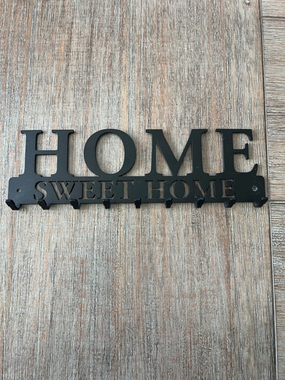 HOME Sweet HOME Black Wall Key Rack